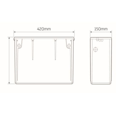 Atlas Lever Operated Concealed Cistern